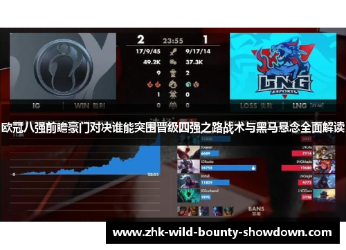 欧冠八强前瞻豪门对决谁能突围晋级四强之路战术与黑马悬念全面解读