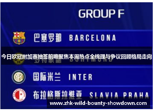今日欧冠附加赛抽签前瞻聚焦本周热点全梳理与争议回顾格局走向